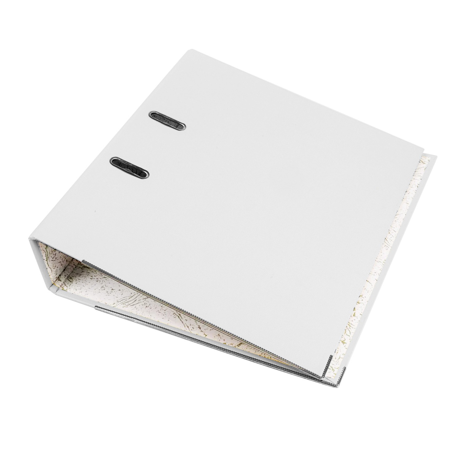 Biblioraft alb A4 pentru arhivare documente – Cotor 7.5 cm, Bordura Metalica, 500 Coli - imagine 8